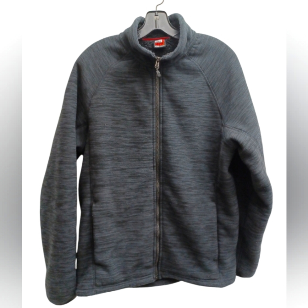 32 Degrees Men's Comfort Fleece Full Zip Jacket Size M Variegated black